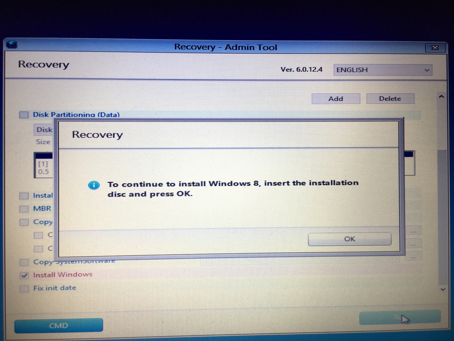 samsung recovery solution admin tool